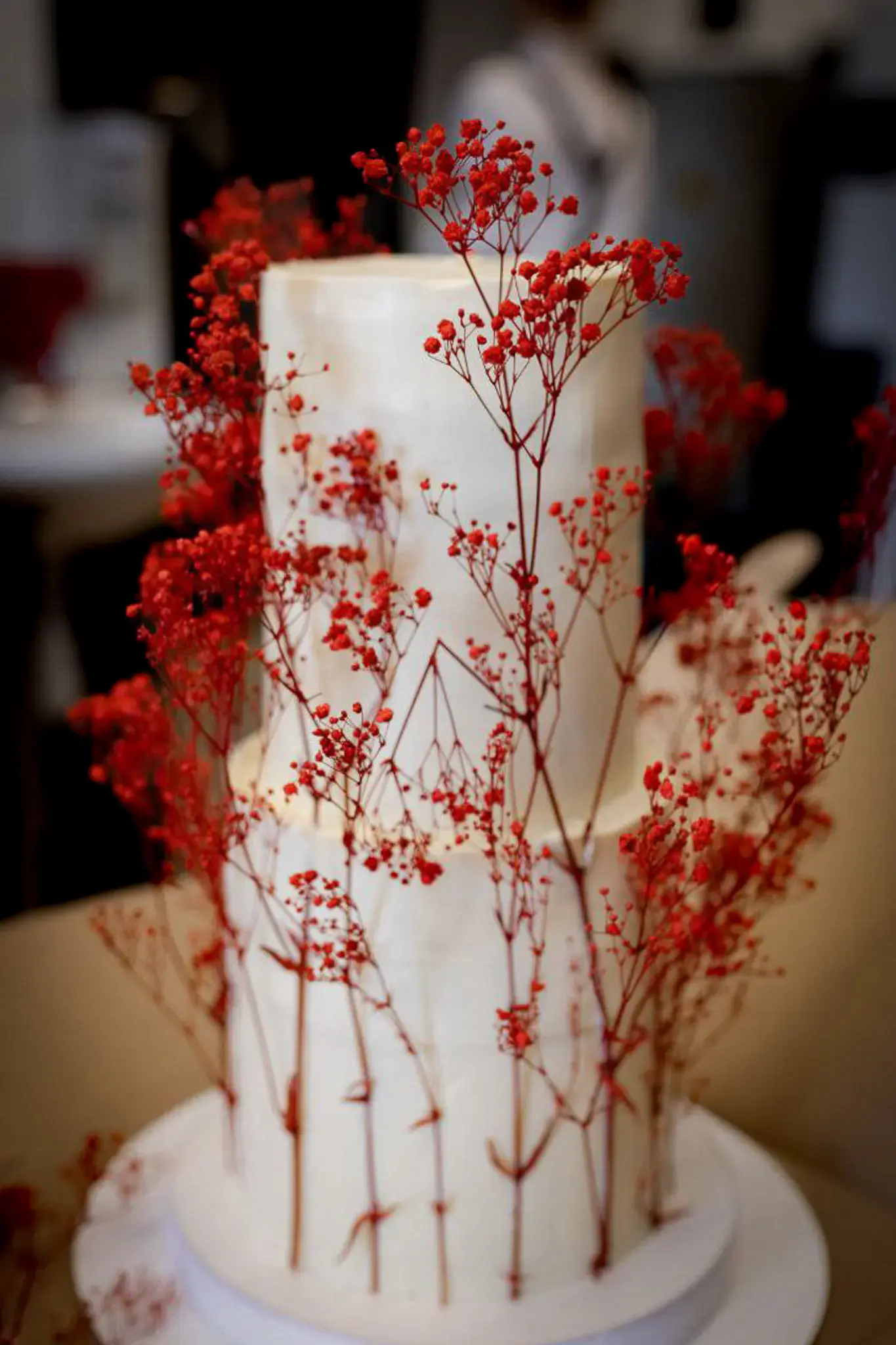 Свадебный двухъярусный торт